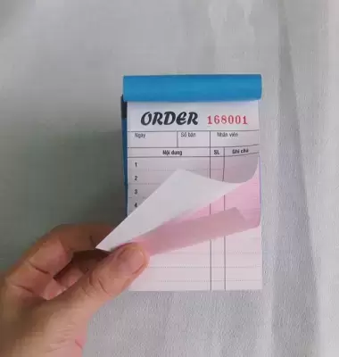 Bộ sưu tập các mẫu giấy oder nhà hàng, quán ăn