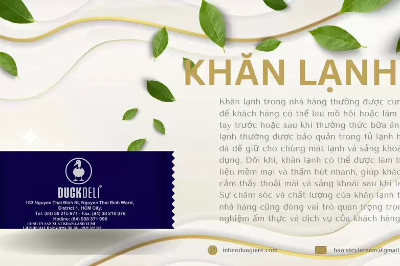 Khăn lạnh giá rẻ tại quận 4