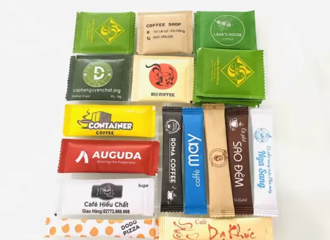 Dịch Vụ In Túi Đường Que Cà Phê Đẹp