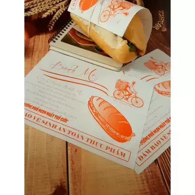 In giấy gói bánh mì đẹp
