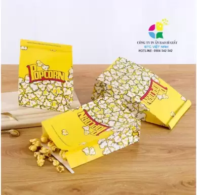 IN TÚI ĐỰNG BẮP RANG BƠ THEO YÊU CẦU