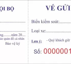 IN PHIẾU GIỮ XE GIÁ RẺ HCM