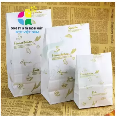 In Túi Đựng Gà Rán - Khoai Tây Chiên