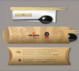 In Bọc Giấy Đựng Muỗng Đĩa