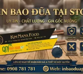 Thiết kế và in bao đũa phù hợp mọi phong cách nhà hàng 
