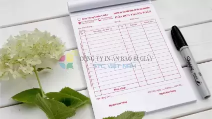 In hóa đơn bán hàng tại STC